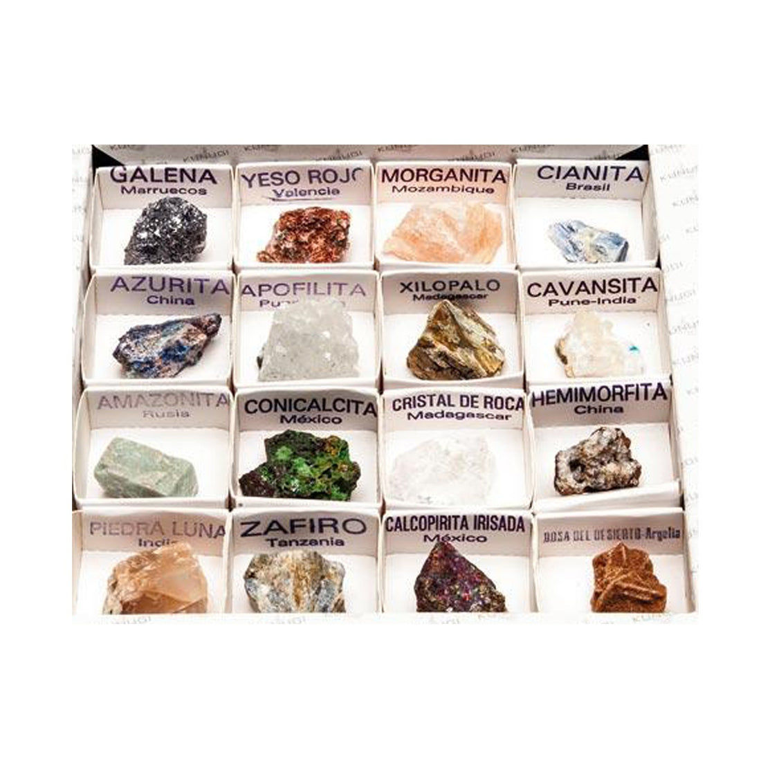 CAJA MINERALES DEL MUNDO 2