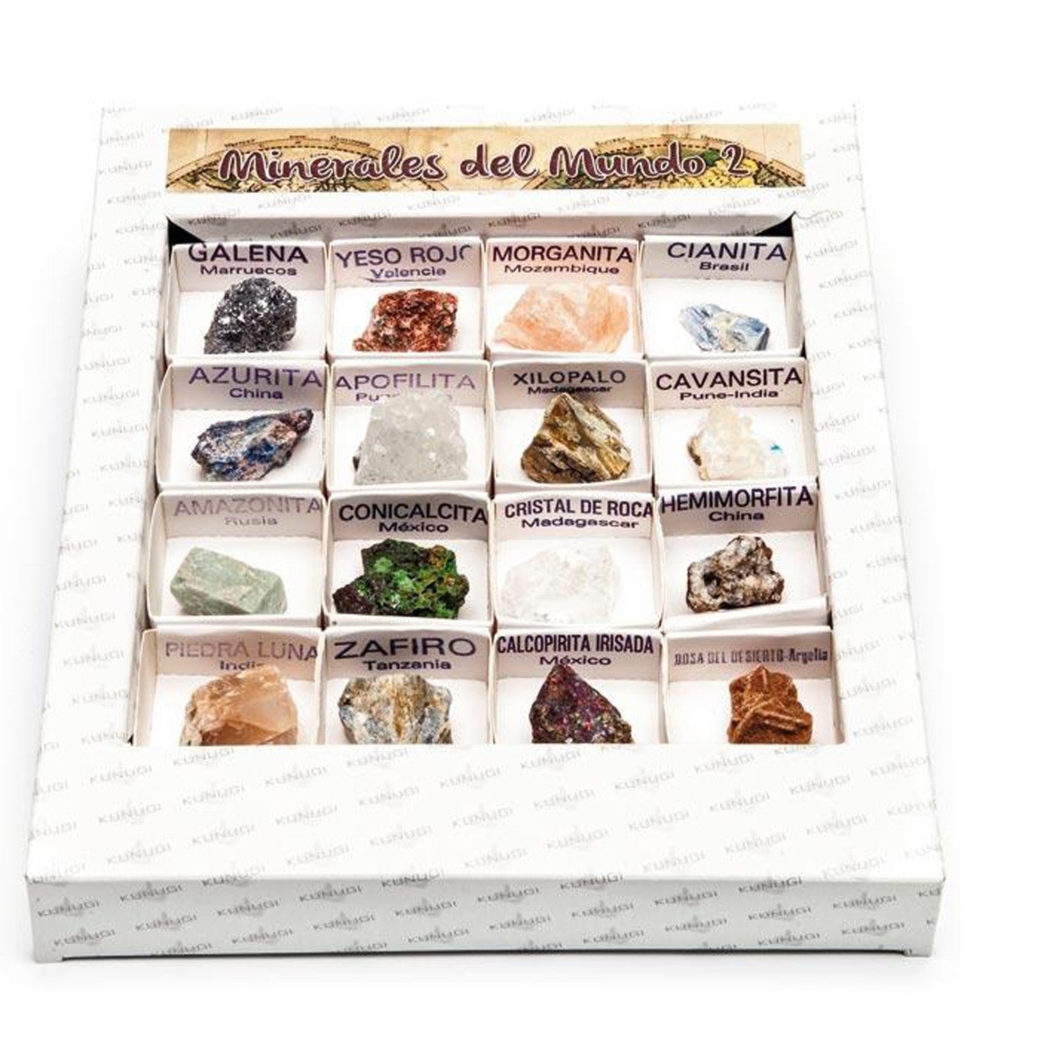 Caja de minerales del mundo colección nº2 - kunugi