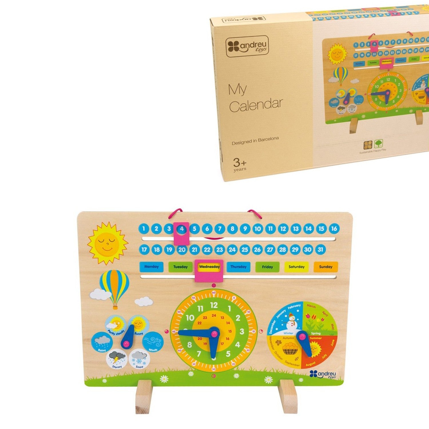 Mi calendario versión inglés.