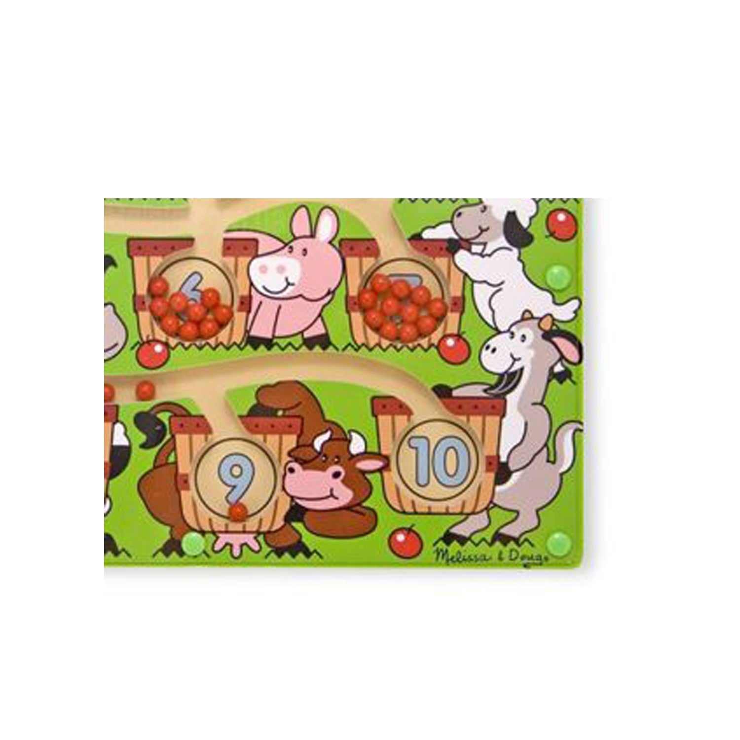 Tablero laberinto infantil magnético numeros - melissa & doug 12280