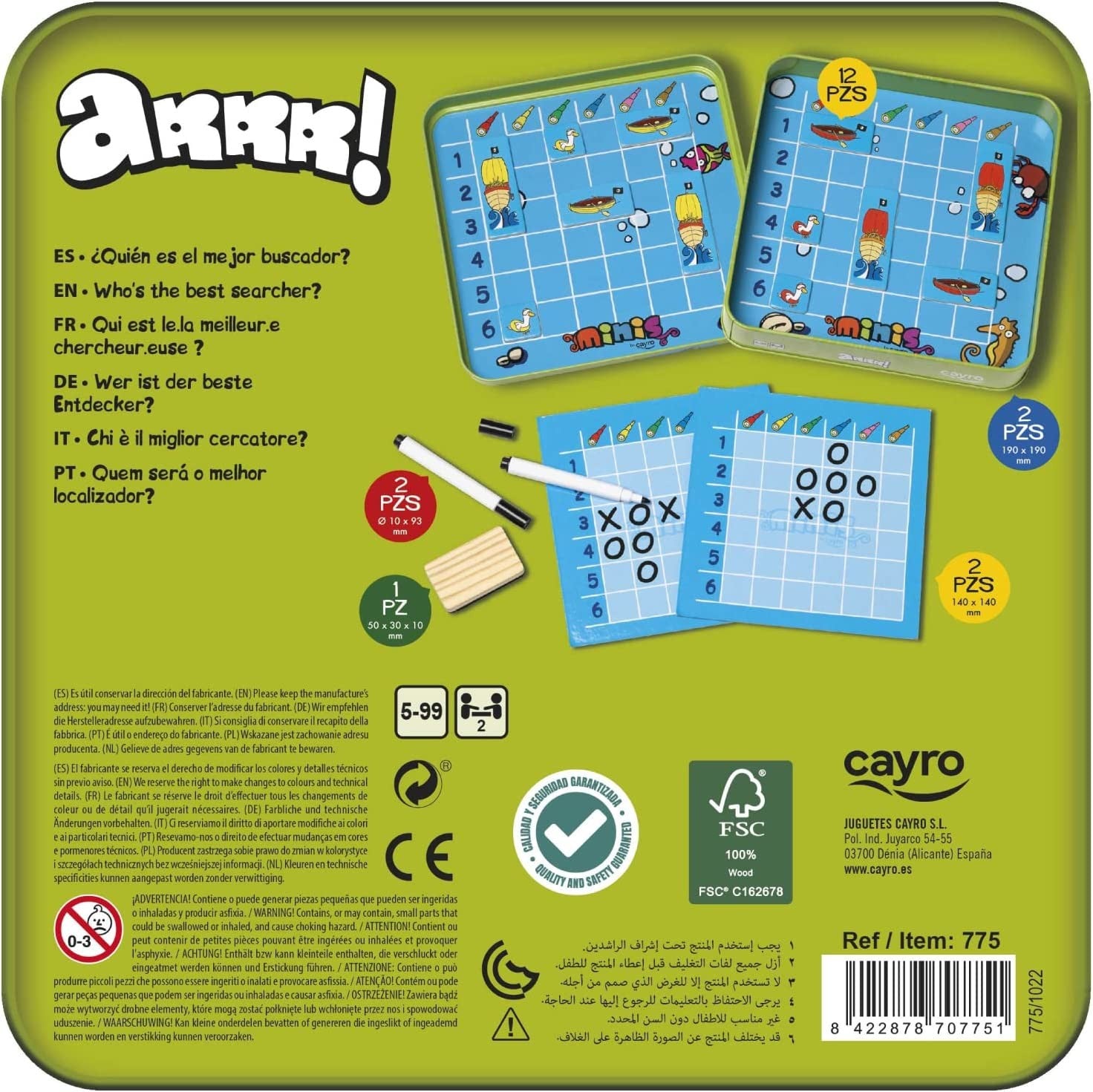 Juego de mesa magnético Arrr! - Cayro 775