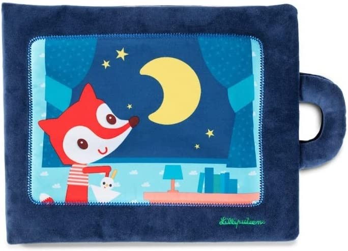 Libro de tela didáctico : Buenas noches pequeña vulpina . Lilliputiens .