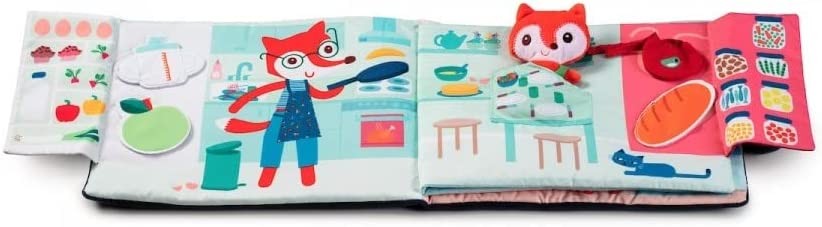 Libro de tela didáctico : buenas noches pequeña vulpina - lilliputiens 83271