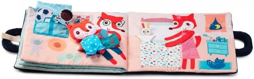 Libro de tela didáctico : buenas noches pequeña vulpina - lilliputiens 83271