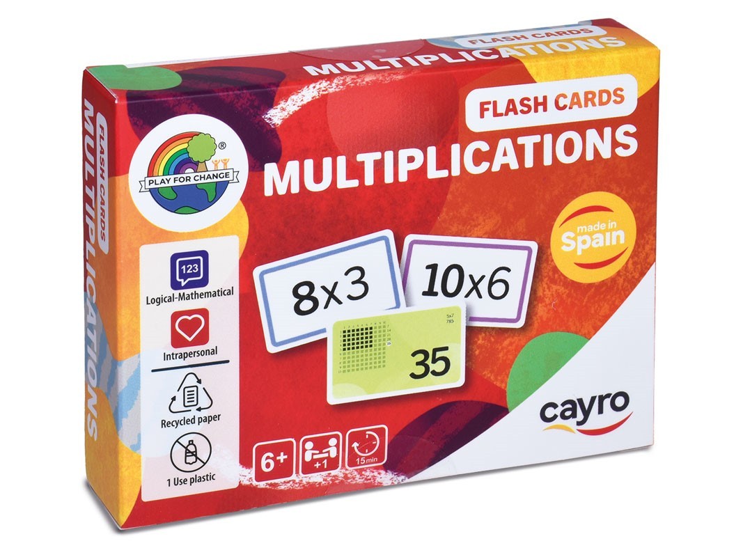Cartas para aprender las multiplicaciones - Cayro 5510