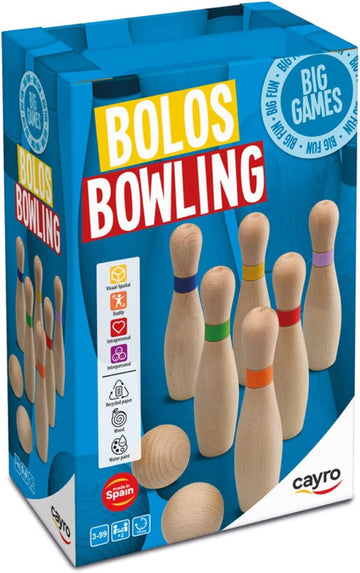 Juego de bolos de madera para niños