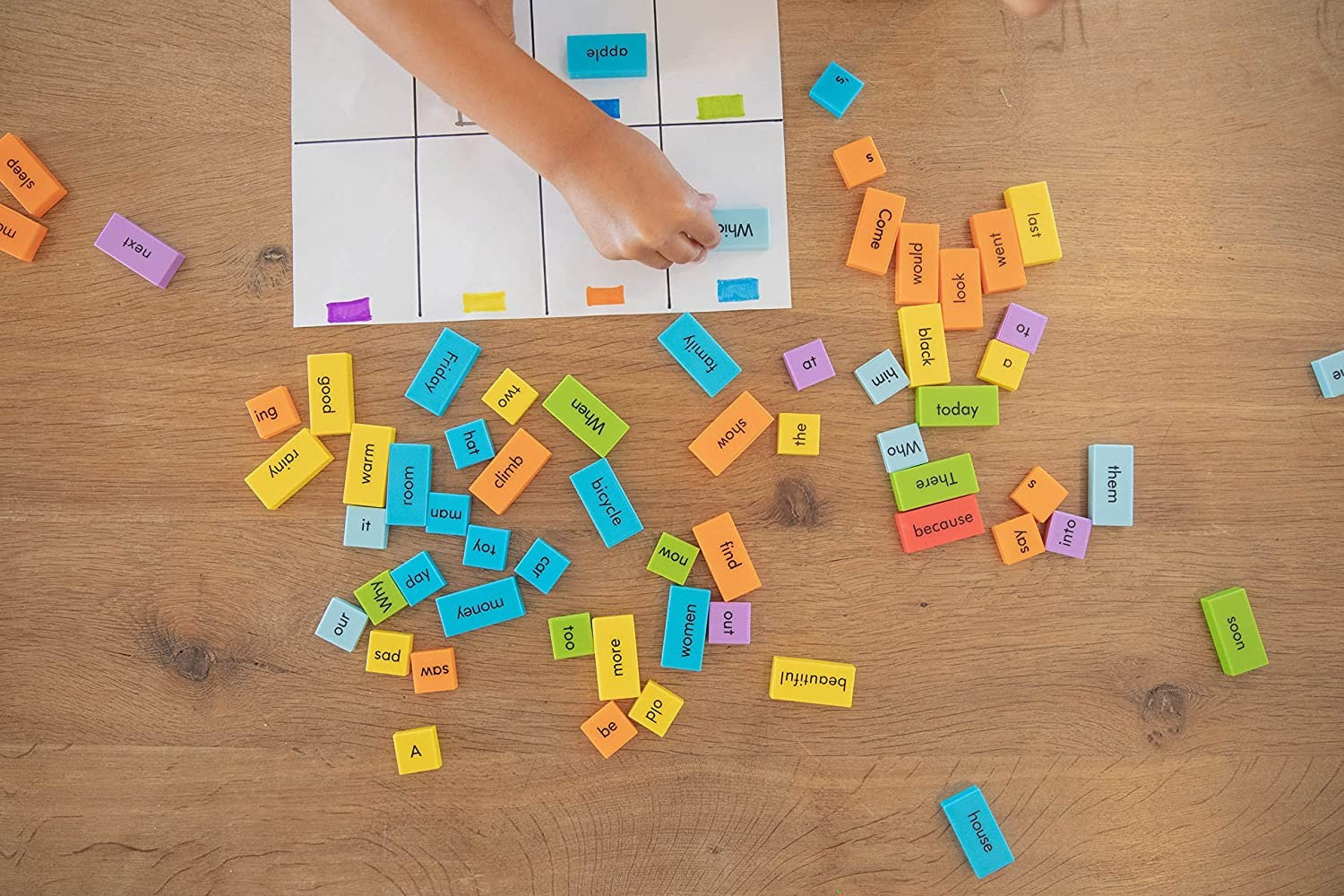 Domino game to form sentences in English - Learning Resources EI-2943