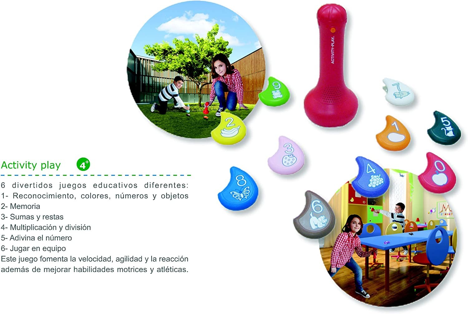 Juego Matemático Activity-Play | Números, Cálculo y Movimiento | +3 años