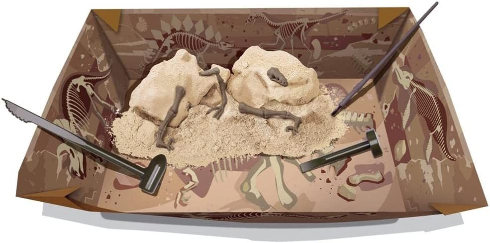 Paleontology kit for excavating a Velociraptor skeleton - 4M 5613234-