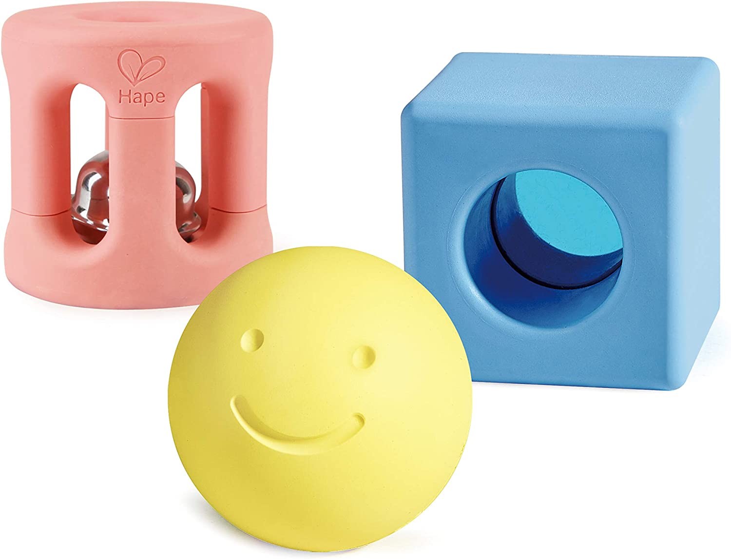 3 rattles with geometric shapes - Hape E0454