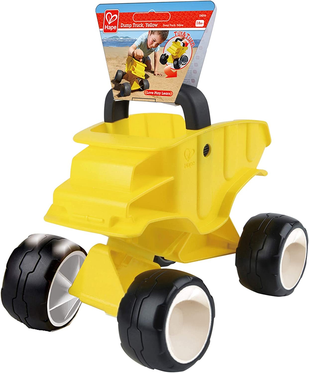 Yellow dump truck - Hape E4088