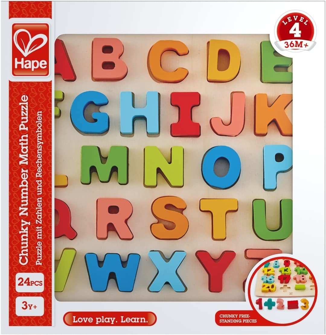 Puzzle del alfabeto de madera - hape e1551