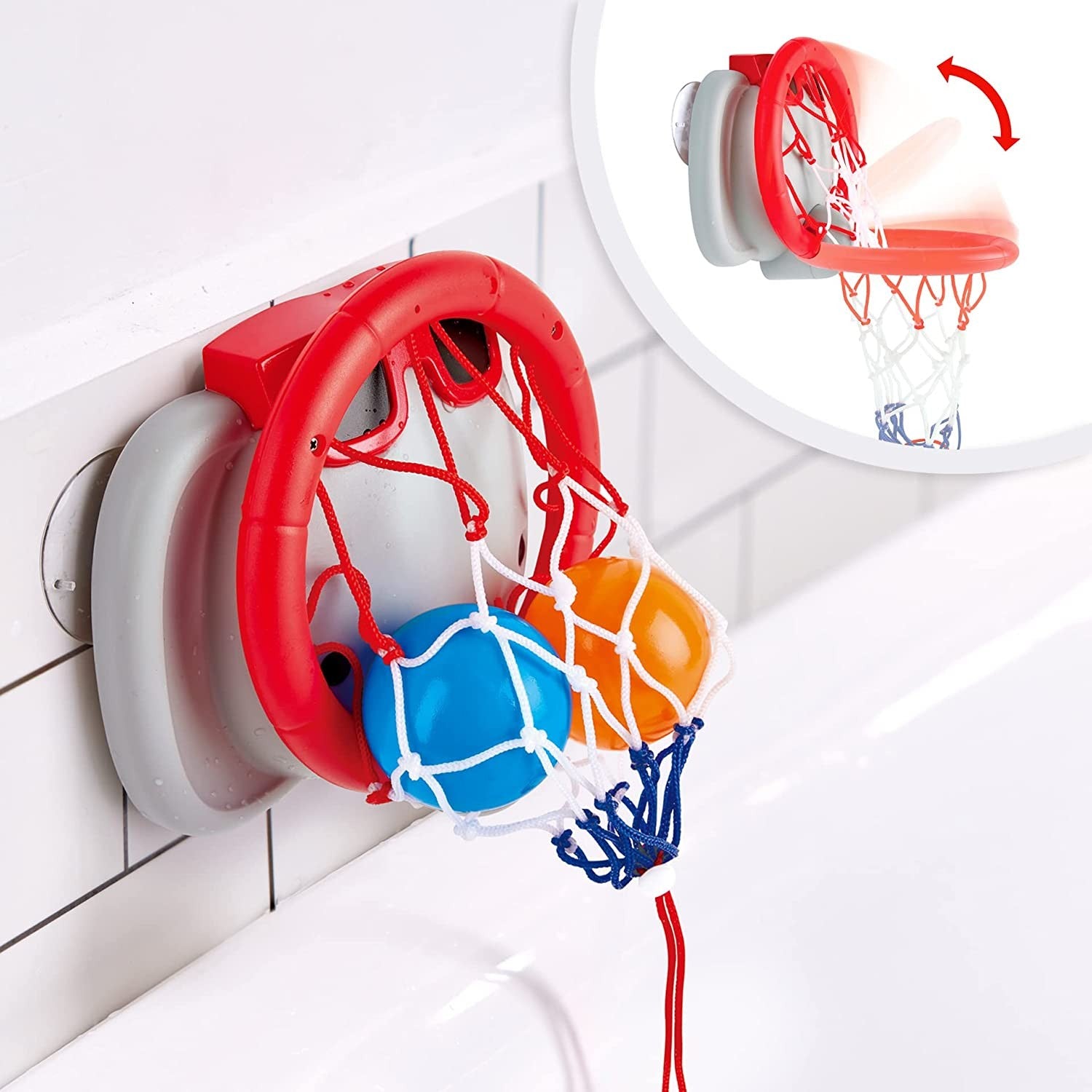 Juego de baño cesta de baloncesto elefante - Hape