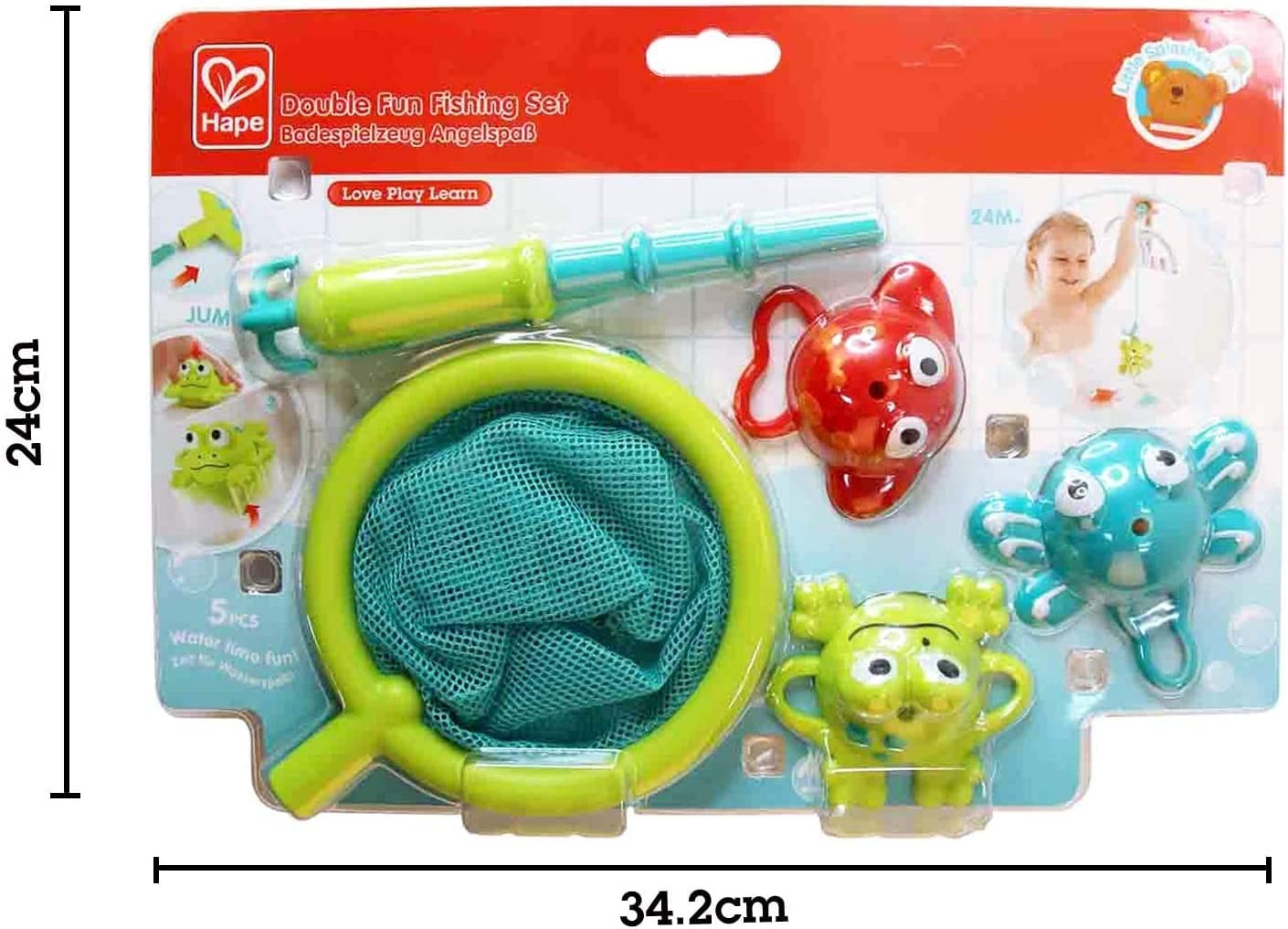 Juego de baño pesca de doble diversión - Hape E0214