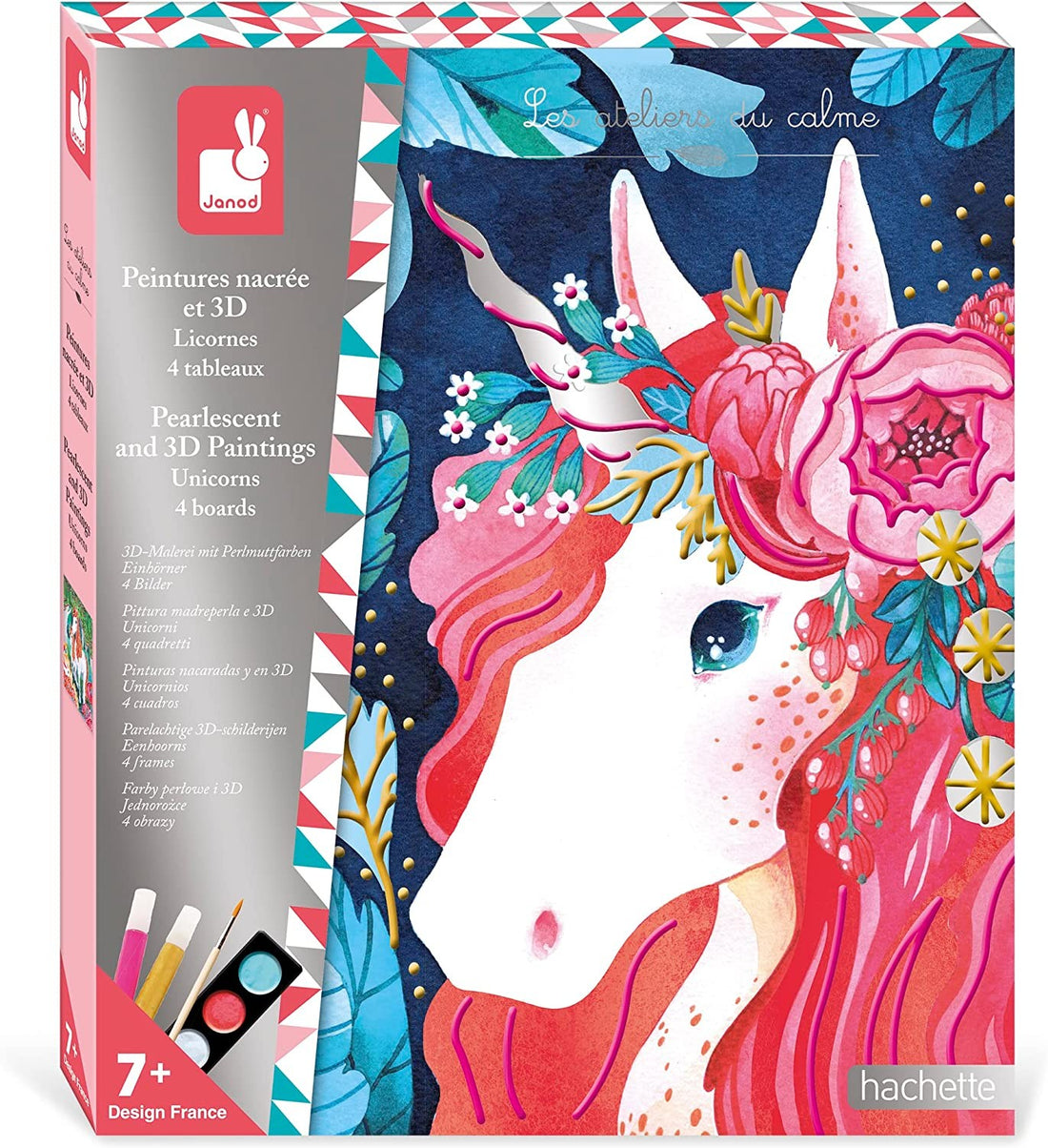Kit creativo pintura nacarada y 3D unicornios - Janod J07951