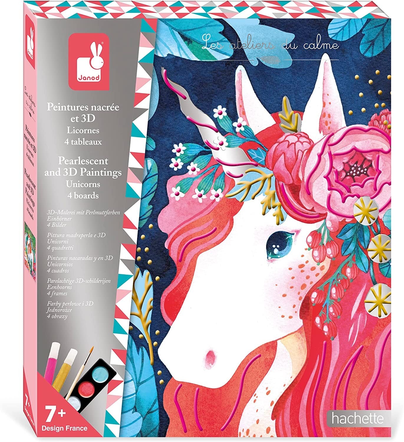 Kit creativo pintura nacarada y 3D unicornios - Janod J07951