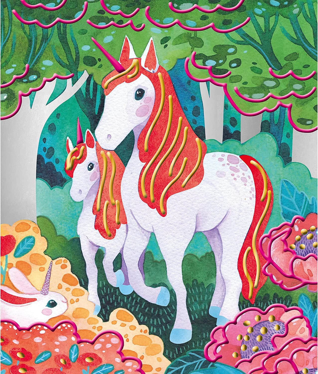 Kit creativo pintura nacarada y 3D unicornios - Janod J07951