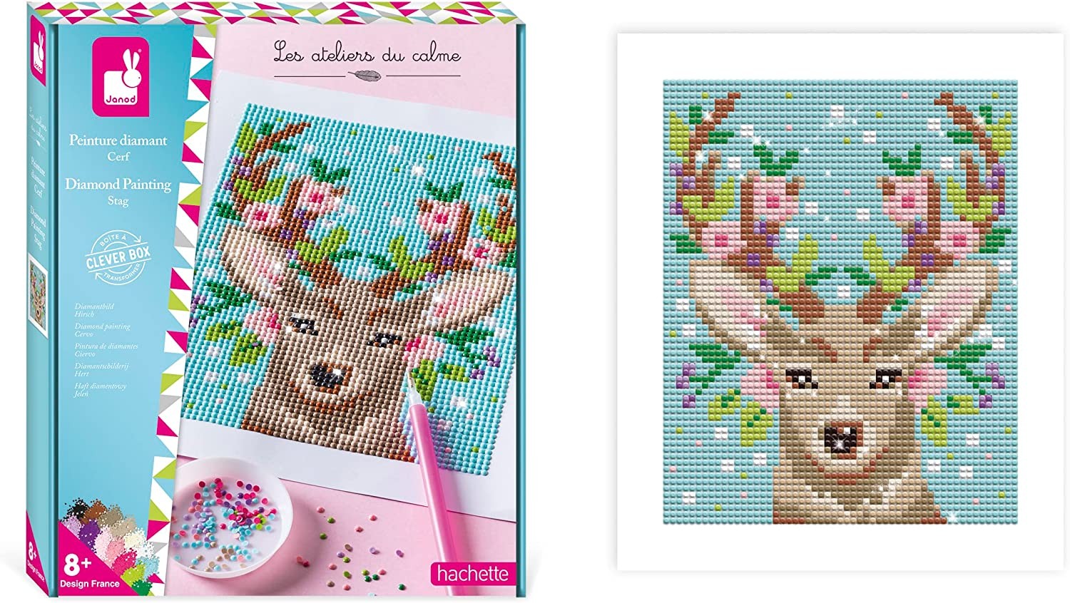 Kit creativo pintura diamante ciervo - Janod J07948