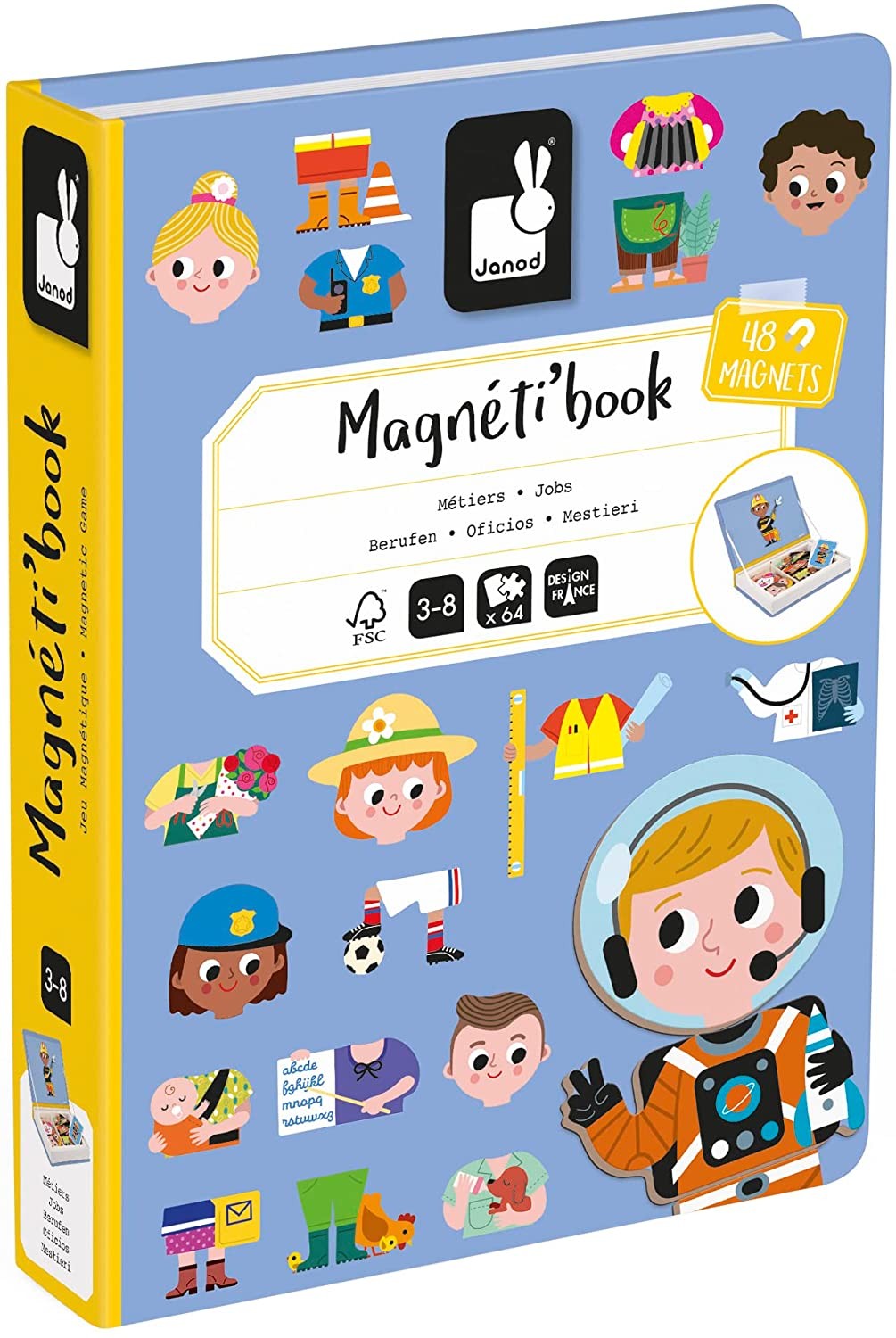 Magnetic books oficios, juego educativo infantil - janod 02597