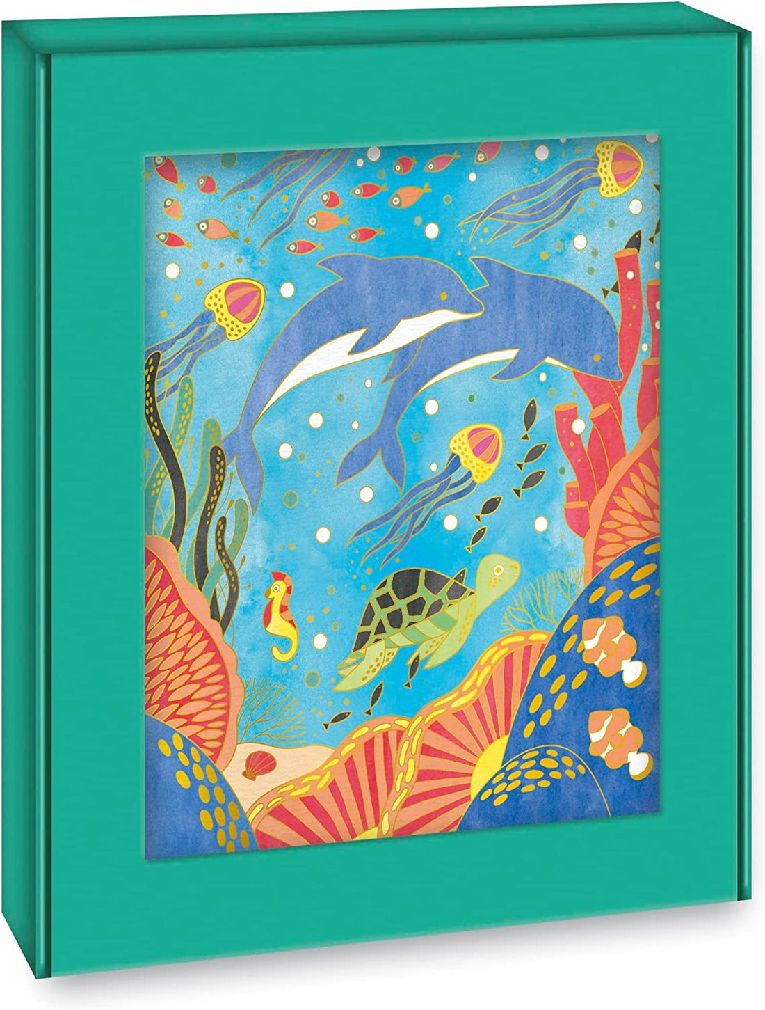 Kit creativo cuadros dorados pintura acuarela animales - Janod J07959