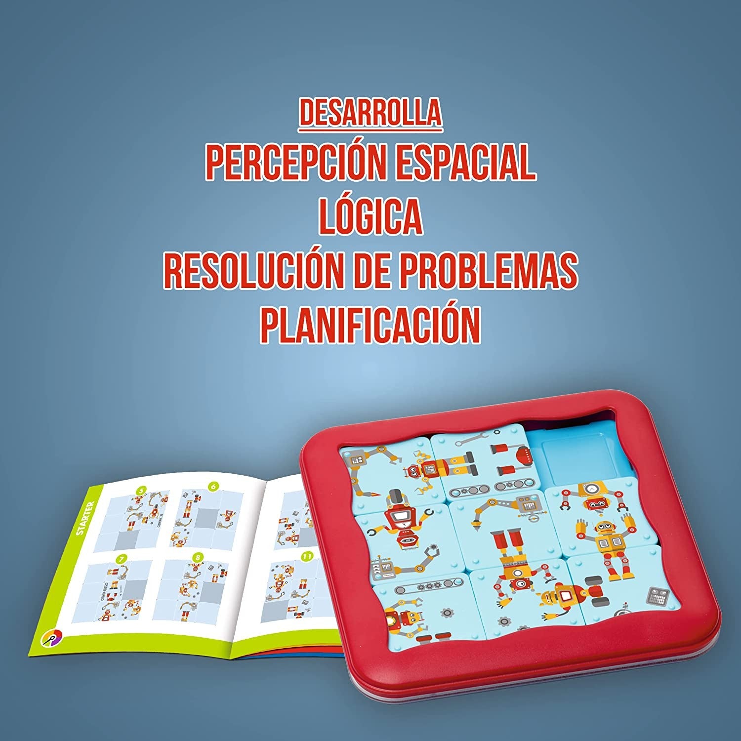 Taller de robots, juego Lógica 1 jugador - Smart games SG428