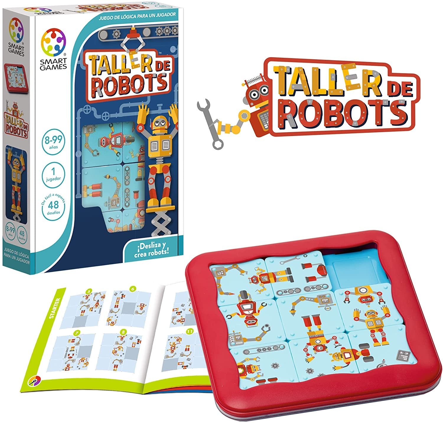 Taller de robots, juego Lógica 1 jugador - Smart games SG428