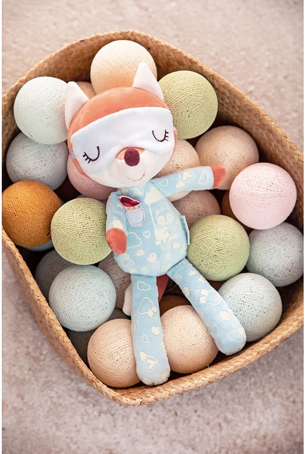 Peluche que brilla en la oscuridad alice | juguete de sueño para bebés | suave y seguro | ideal para dormir - lilliputiens 83449