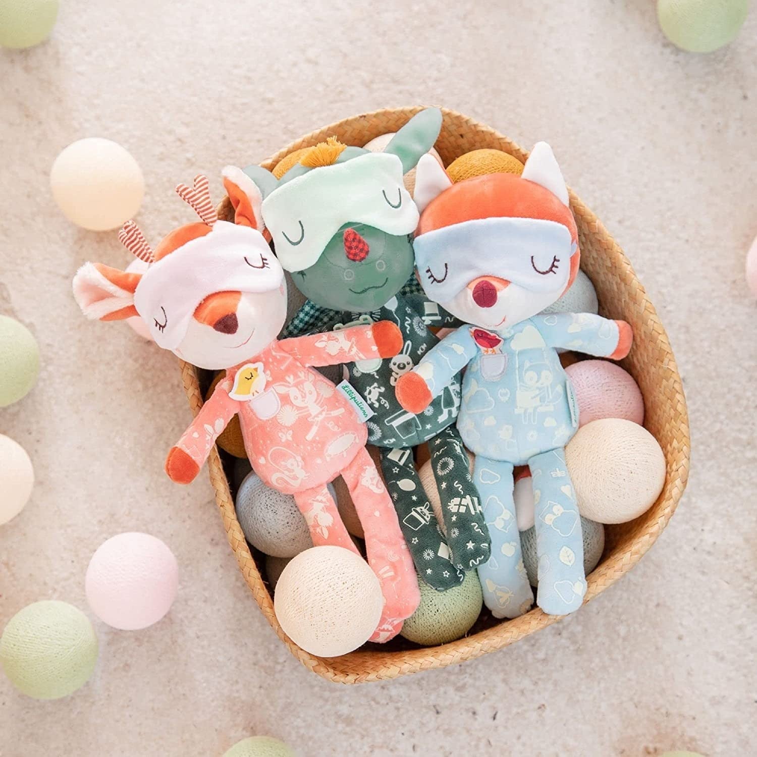 Peluche que brilla en la oscuridad alice | juguete de sueño para bebés | suave y seguro | ideal para dormir - lilliputiens 83449