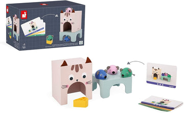 Juego pedagogía orientarse en el espacio - El gato y ratoncitos - Janod J05078