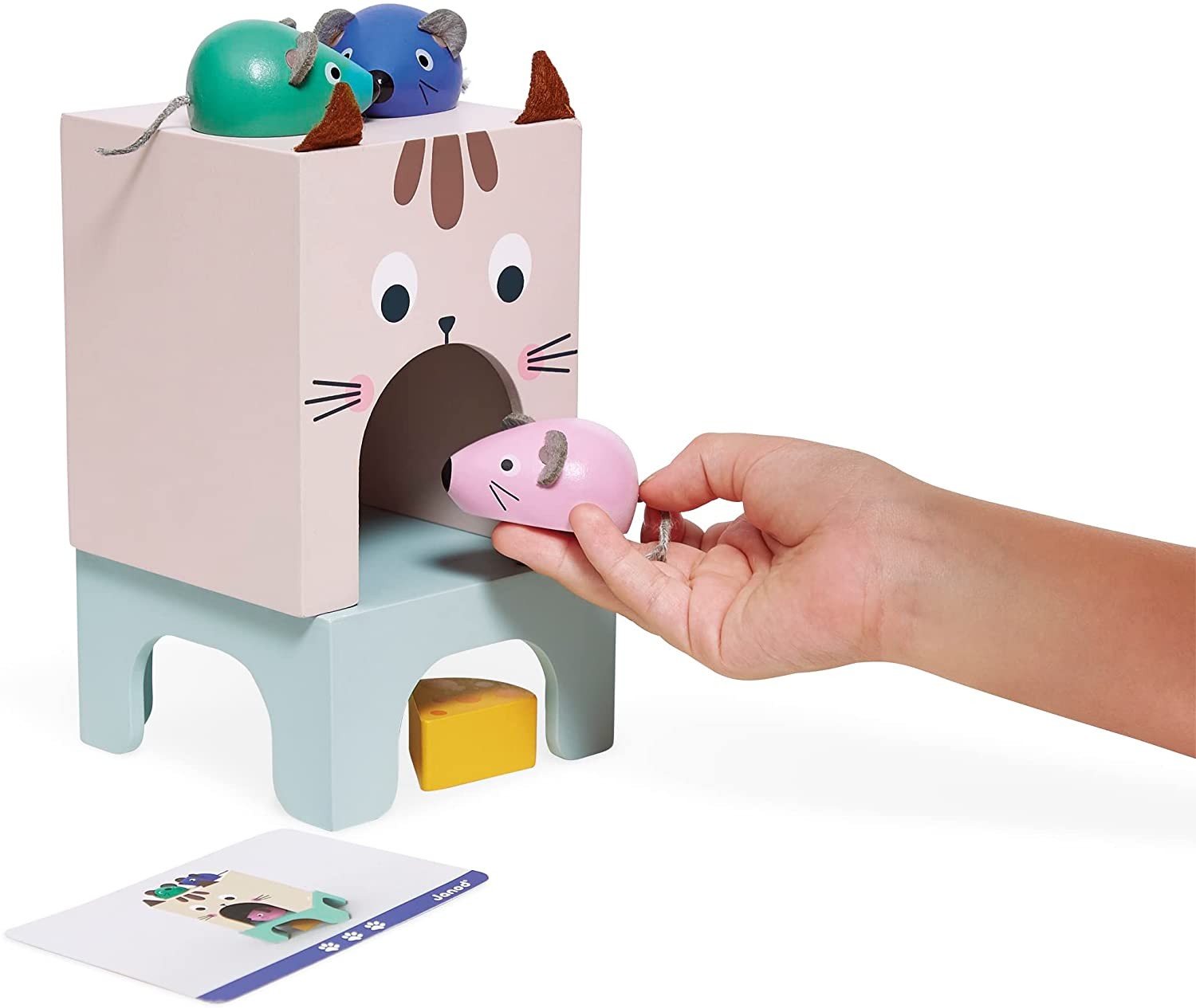 Juego pedagogía orientarse en el espacio - El gato y ratoncitos - Janod J05078