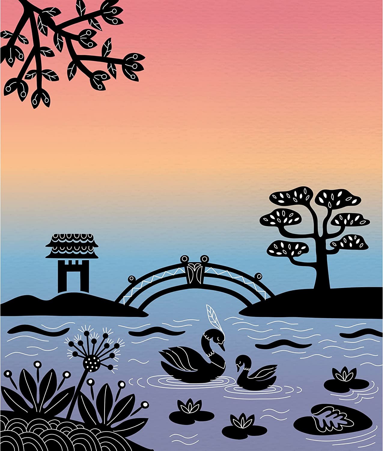 Juego creativo Sunset Lover pintura con plantillas - Janod J07737