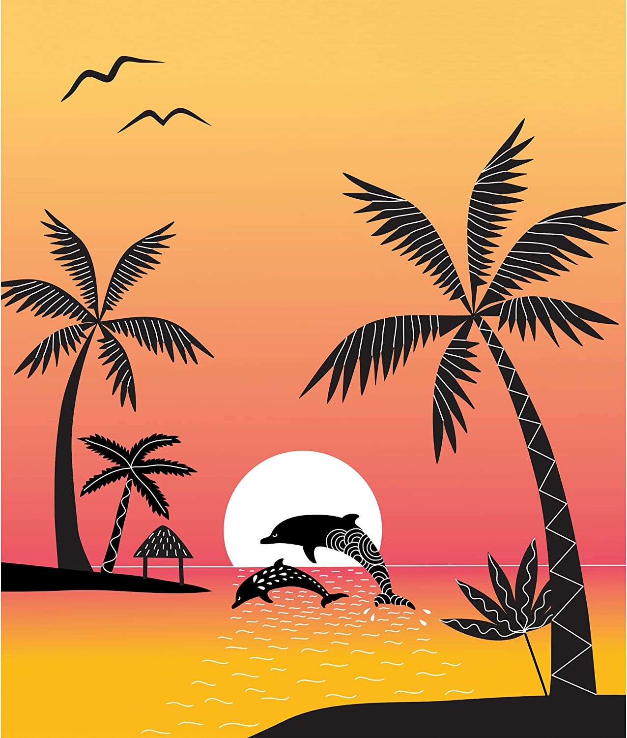 Juego creativo Sunset Lover pintura con plantillas - Janod J07737