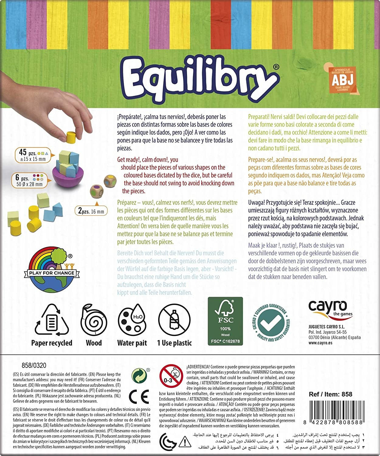 Juego educativo Equilibrio - Cayro 858