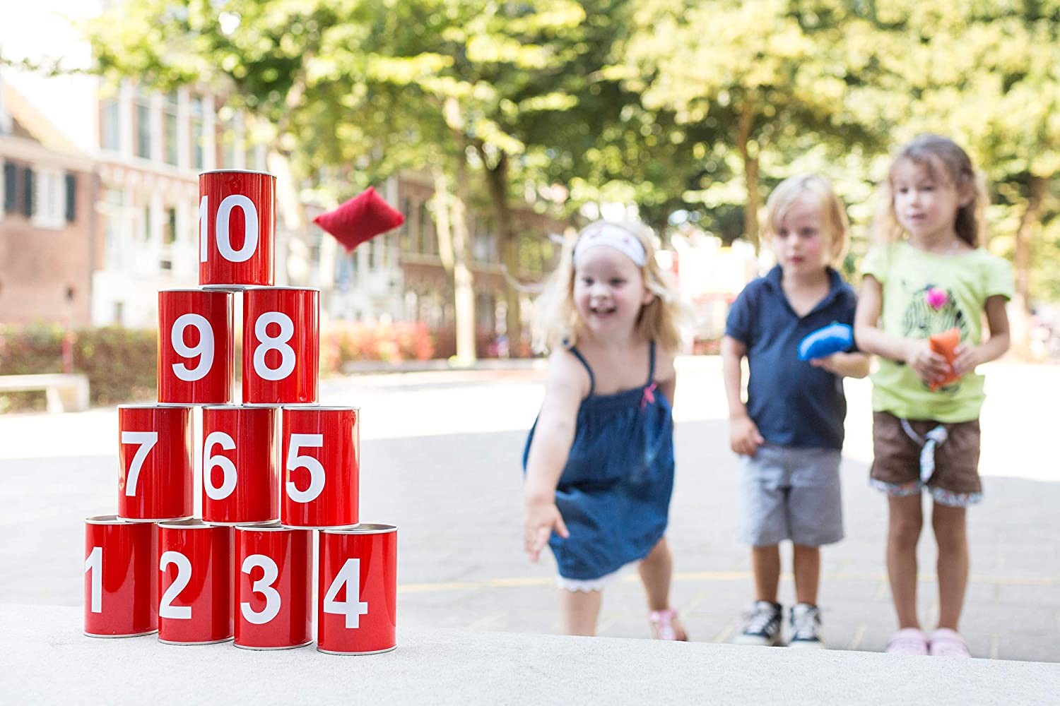 Juego de puntería latas de metal - BS Toys GA093