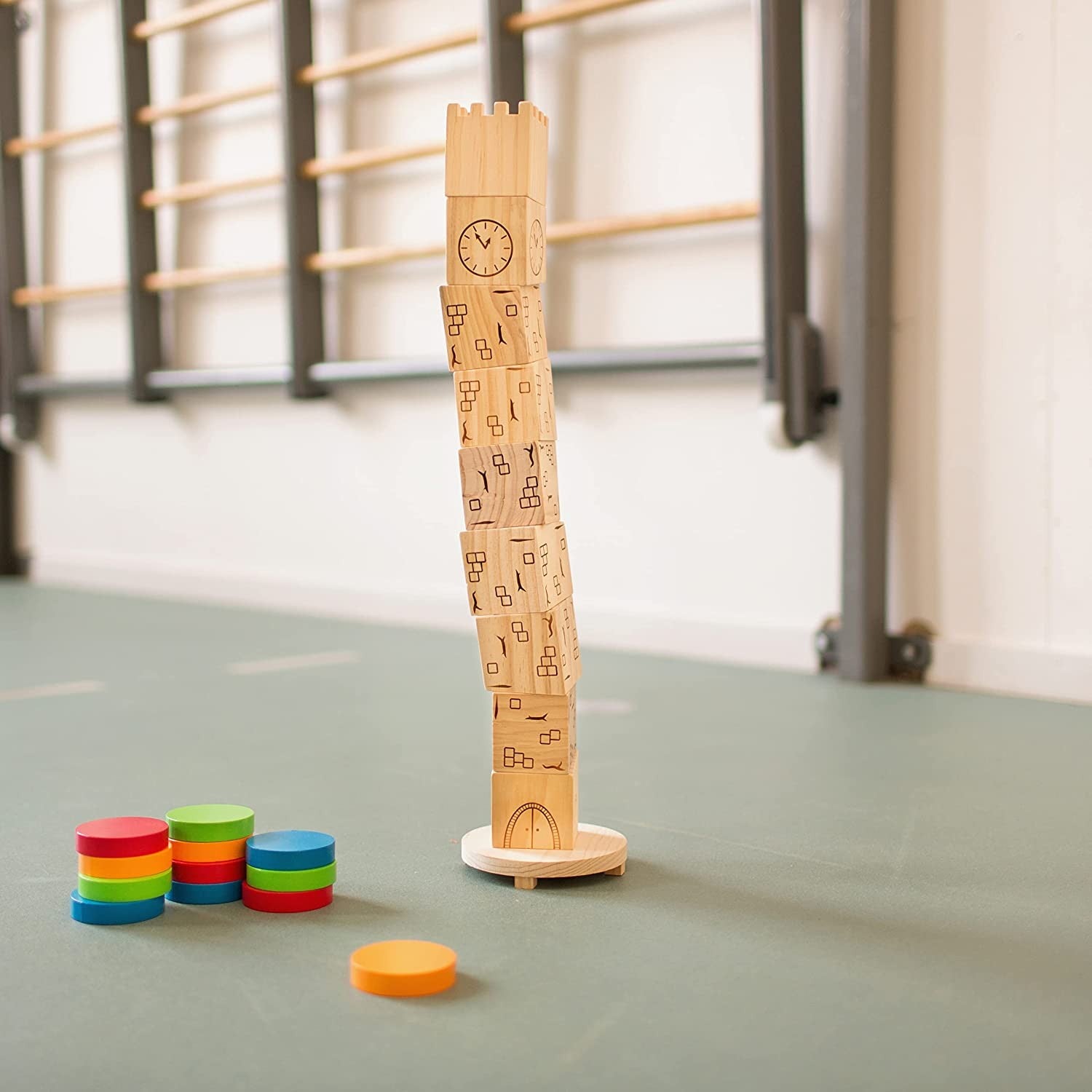 Torre de equilibrio de madera - Buiten Speel GA232