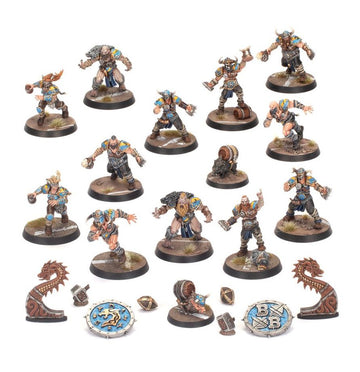 Blood Bowl Norsca Rampagers Warhammer - equipo Norse completo, miniaturas para montar y pintar