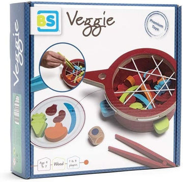 Juego de motricidad de madera verdura al plato - Buiten Speel GA347