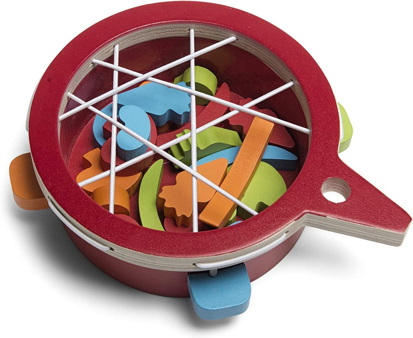 Juego de motricidad de madera verdura al plato - Buiten Speel GA347