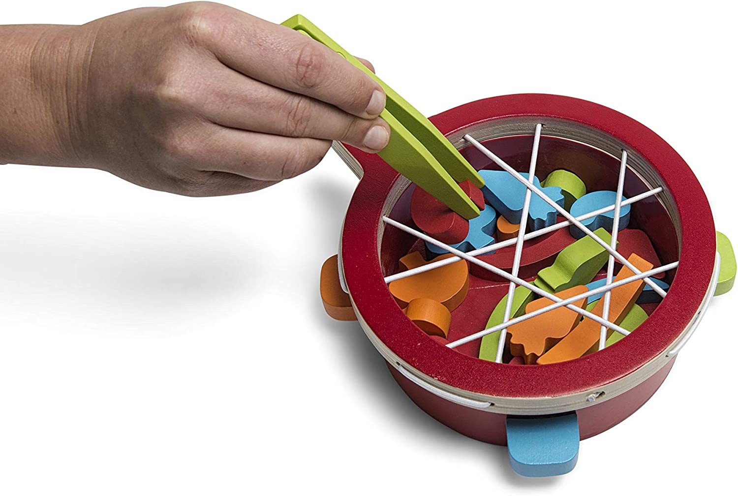 Juego de motricidad de madera verdura al plato - Buiten Speel GA347