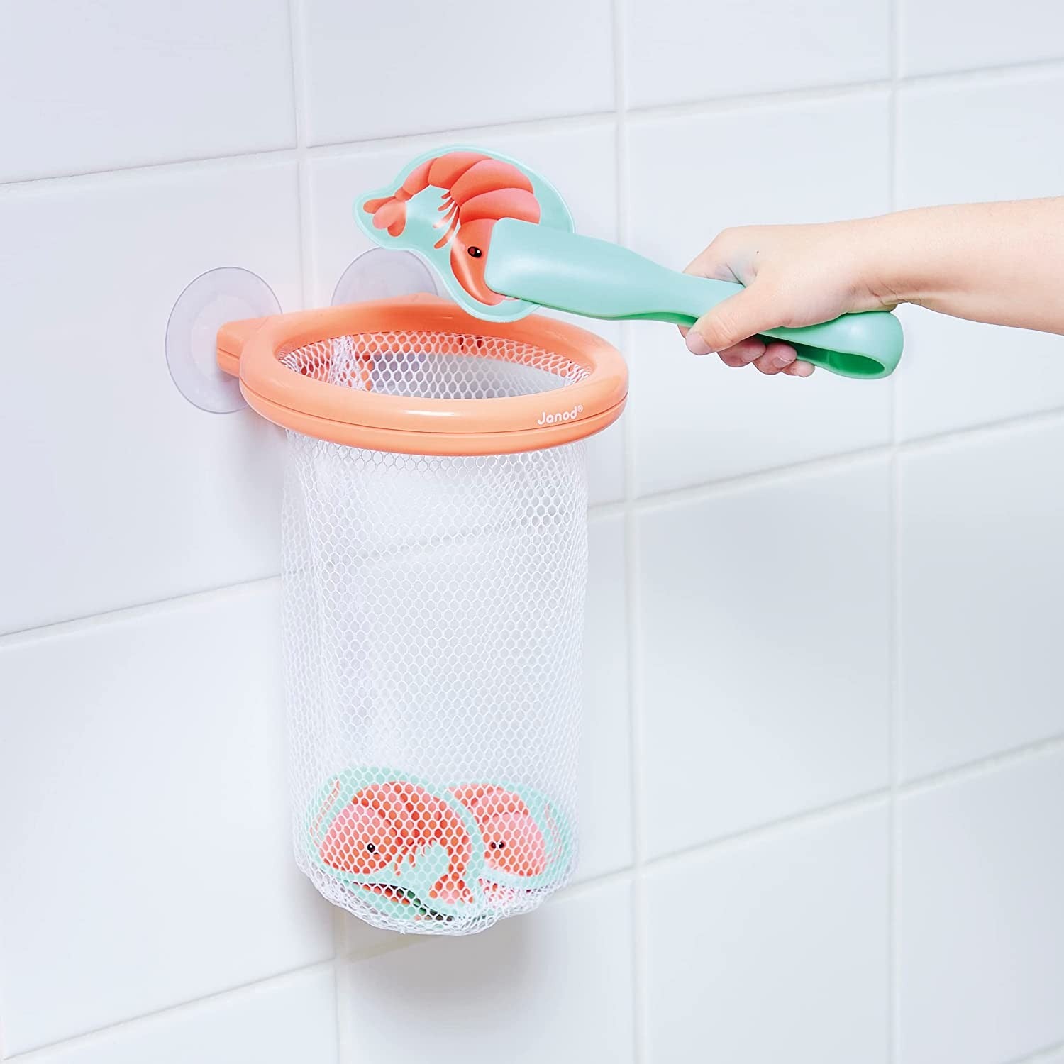 Juguete de baño para bebes, pescar gambas - Janod J04730