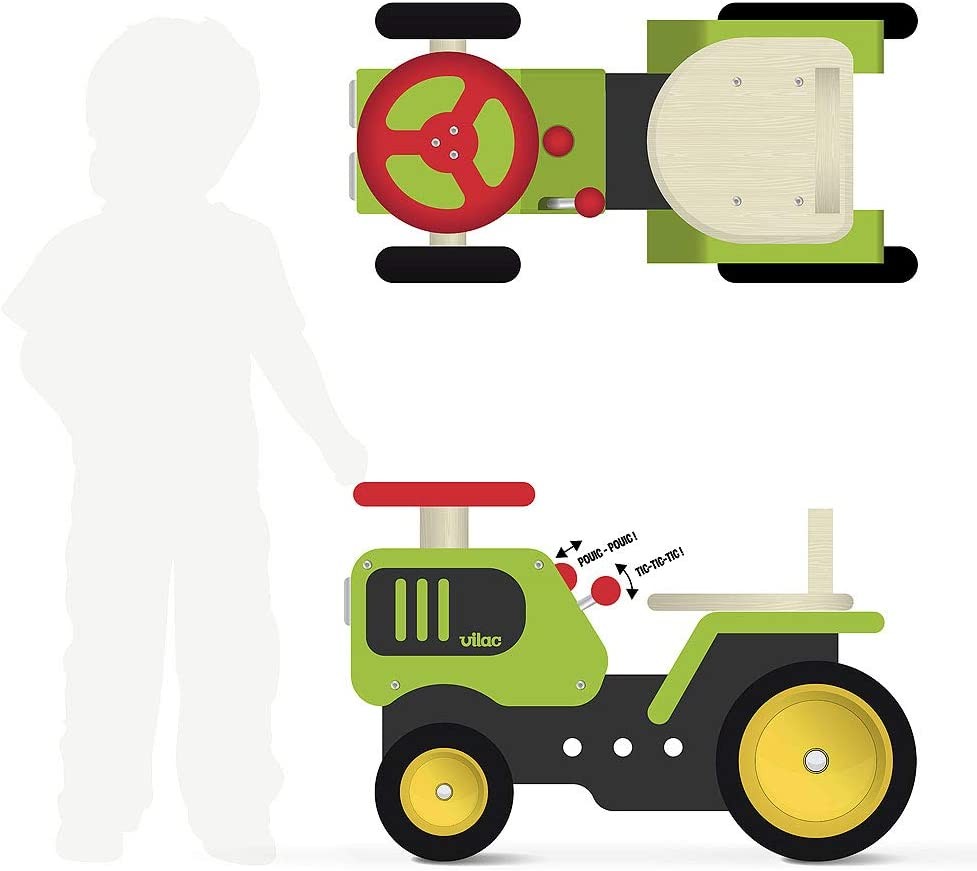 Correpasillos tractor en madera - Vilac 1027