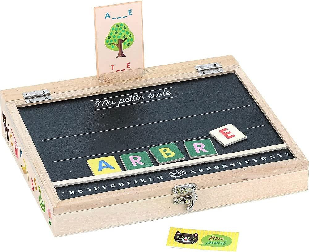 Mi escuela, pizarra educativa version francés e ingles - vilac 7620