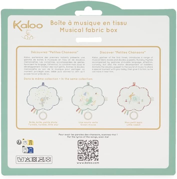 Musical cushion "A green mouse" - Kaloo K210000