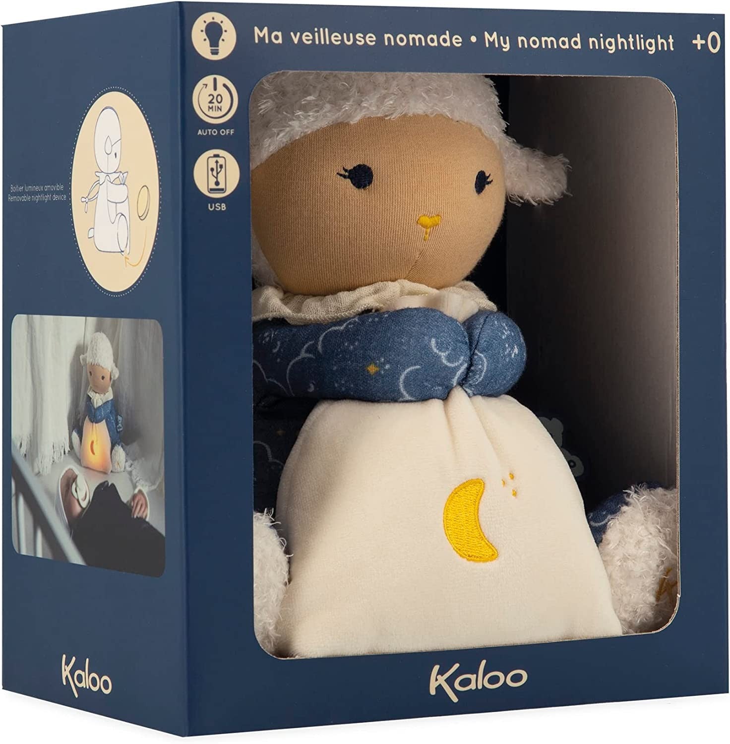 Peluche con luz " la oveja nómada " - kaloo k221006