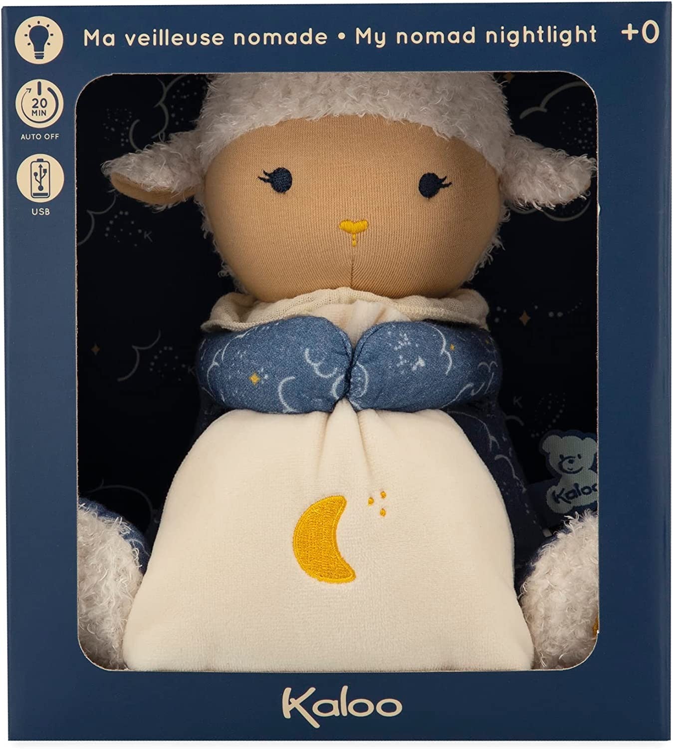 Peluche con luz " la oveja nómada " - kaloo k221006