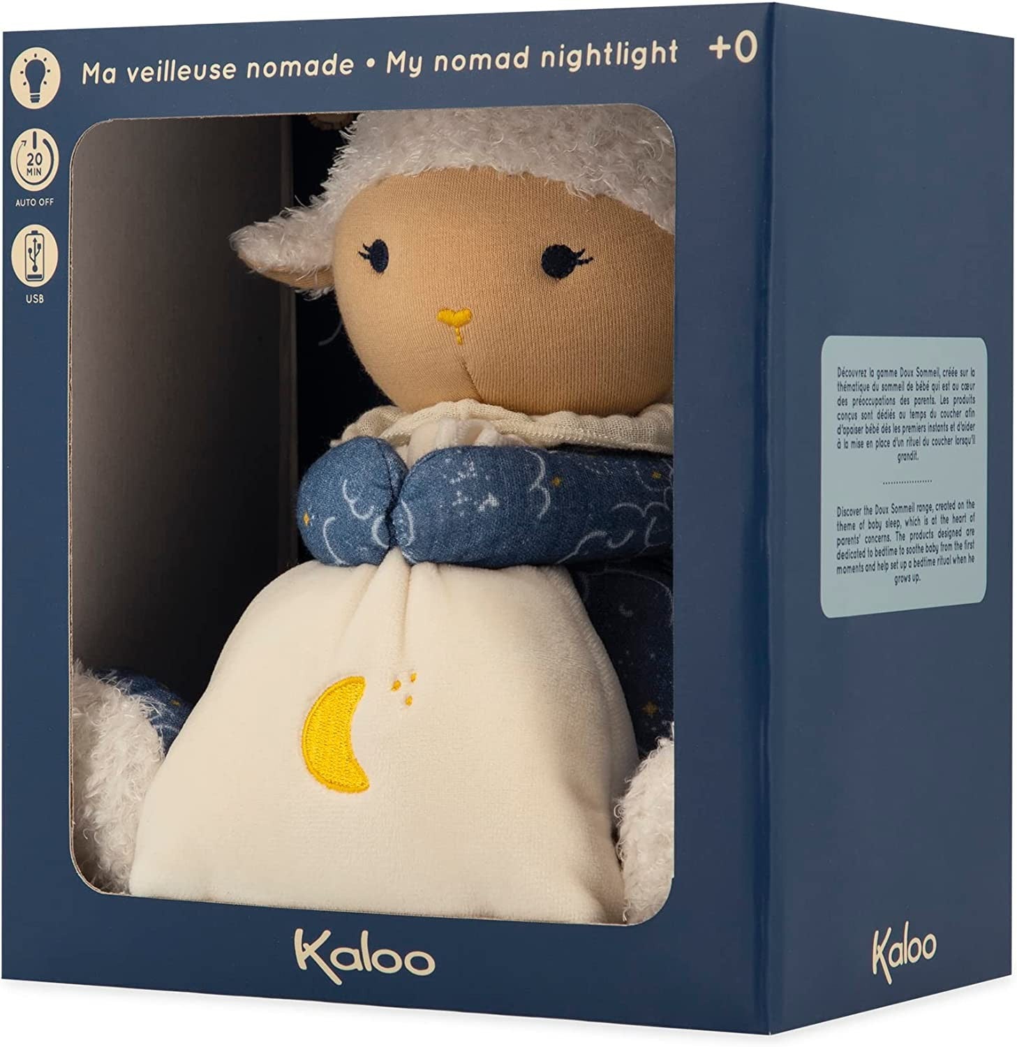 Peluche con luz " la oveja nómada " - kaloo k221006
