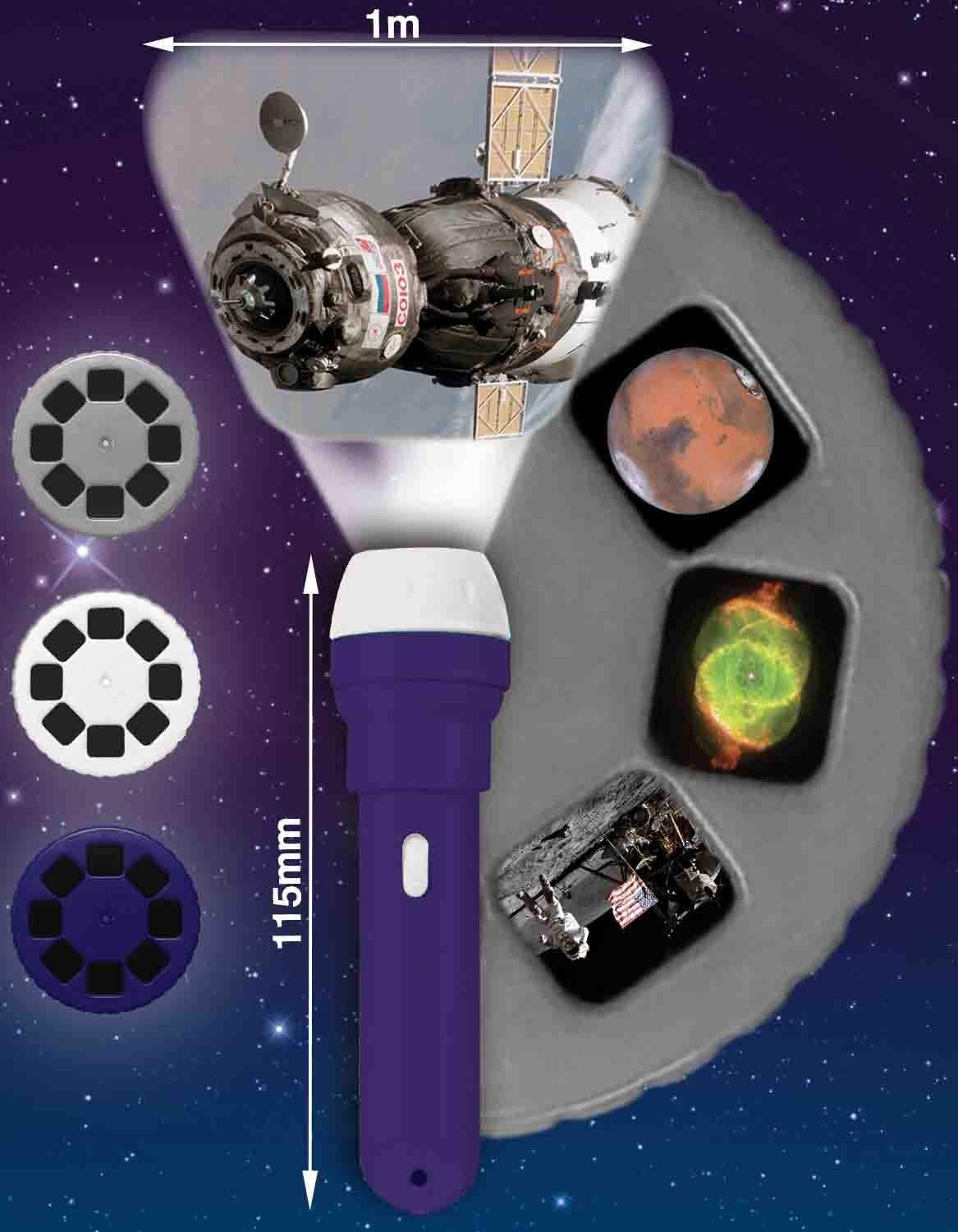 Linterna con proyector de imágenes del espacio - brainstorm toys e2008