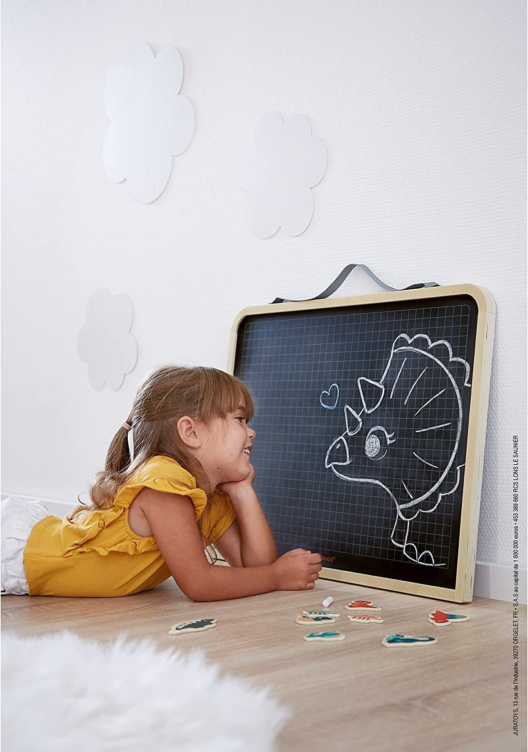 Pizarra magnética de pared reversible - janod j09635