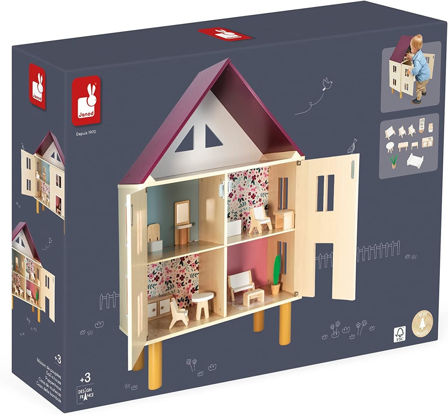 Casa de muñecas de madera Twist - Janod J06617