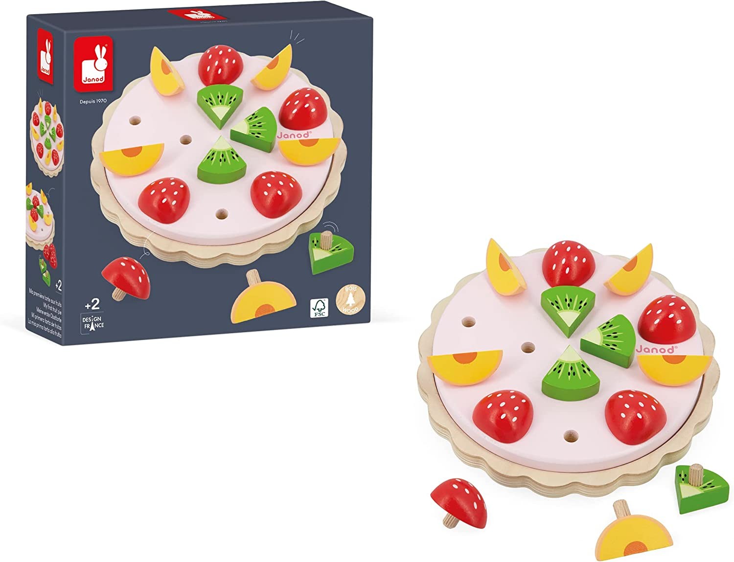 Juego de imitación mi primera tarde de frutas de madera - Janod J06628